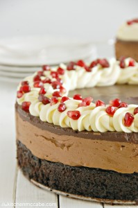 triple chocolate mousse cake with pomegranate 1