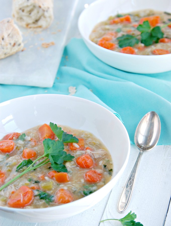 Chicken Vegetable Brown Rice Soup
