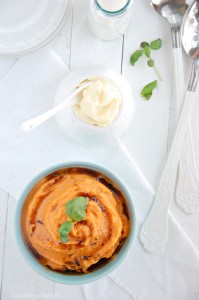 whipped sweet potatoes with rosemary browned butter 2