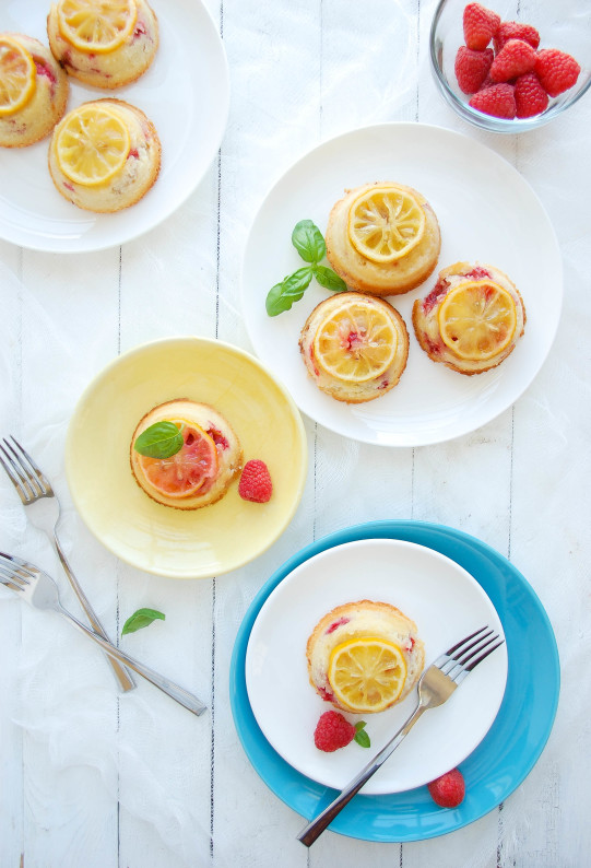 Raspberry Lemon Upside-down Tea Cakes | thekitchenmccabe.com