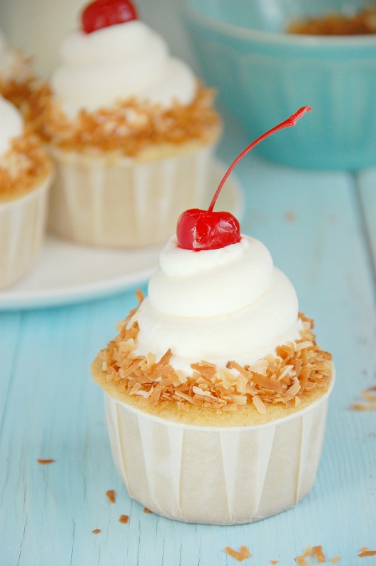 Coconut-laced Tres Leches Cupcakes | .com