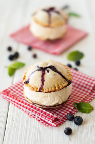 Blueberry Pie Ice Cream Sandwiches | thekitchenmccabe.com