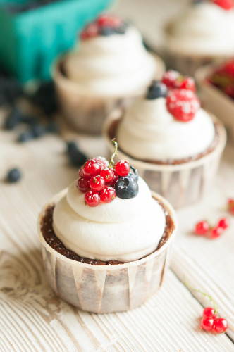 Chocolate Berry Truffle Cream Cakes | thekitchenmccabe.com