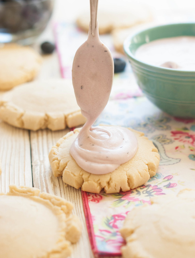 Fresh Blueberry Frosted Swig Copycat Cookies