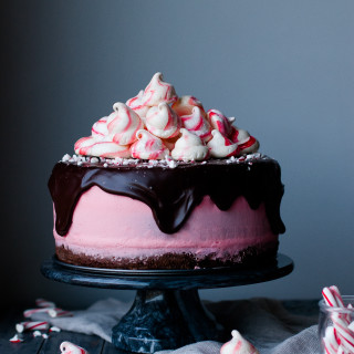 Chocolate Peppermint Holiday Cake | thekitchenmccabe.com
