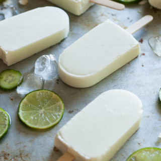 Cucumber Coconut Lime Popsicles