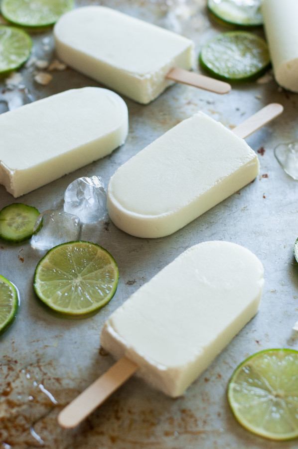 Cucumber Coconut Lime Popsicles