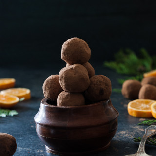 Fresh Orange & Dark Chocolate Truffles - dairy free, paleo, refined sugar free, clean eating