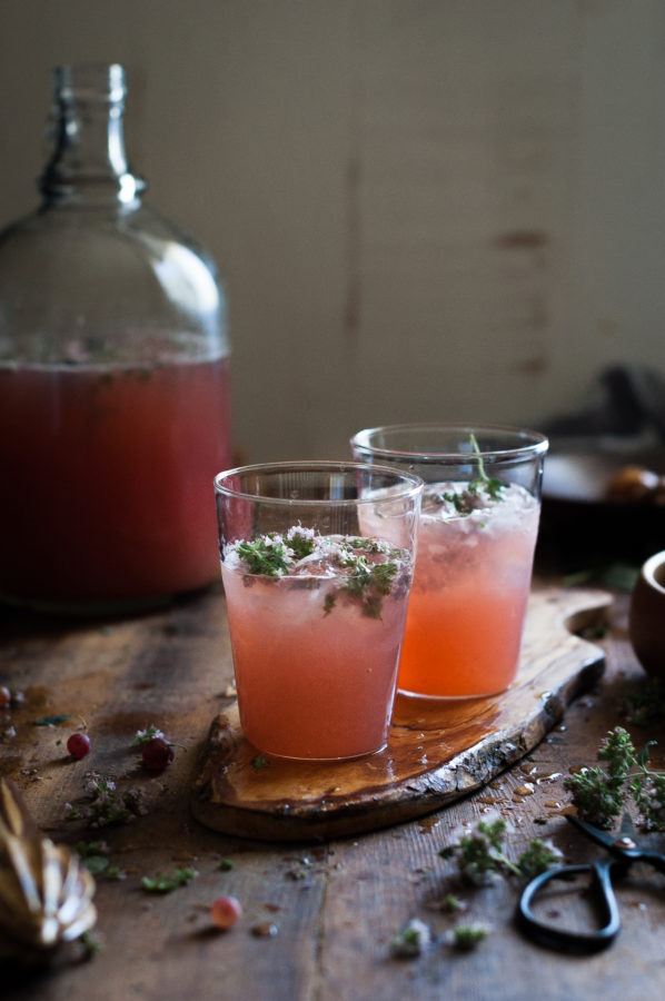 Honeyed Gooseberry + Marjoram Blossom Lemonade