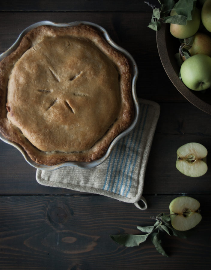 Deep Dish Custard + Cardamom Apple Pie
