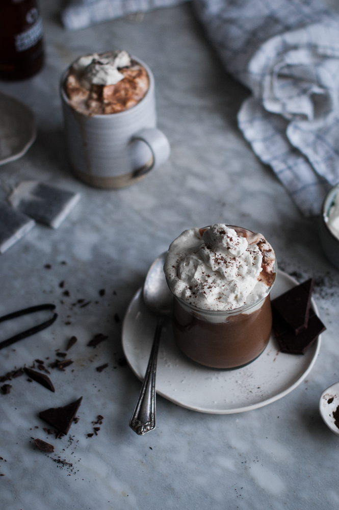 London Fog Hot Chocolate + Mapled Whipped Cream