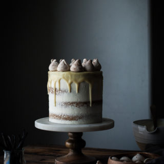 Vanilla Bean Butter Cake + White Chocolate Mousse