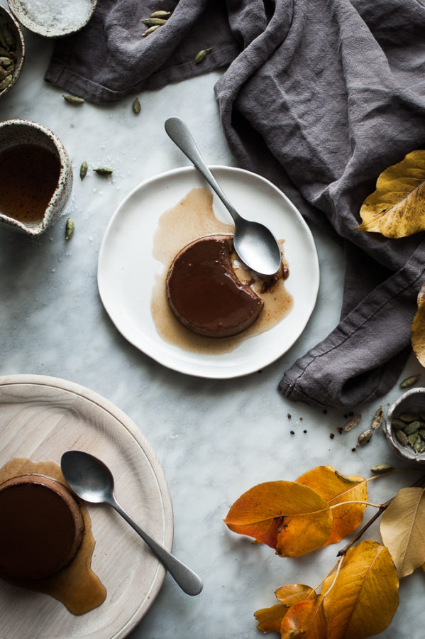 Chocolate Cardamom Creme Caramel