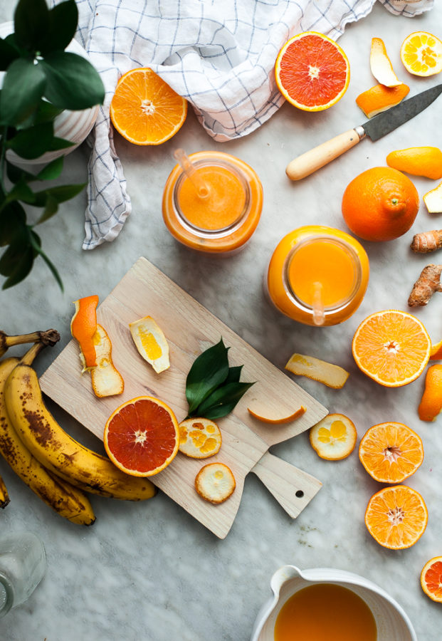Pinapple Orange Banana Juice + Vanilla & Turmeric