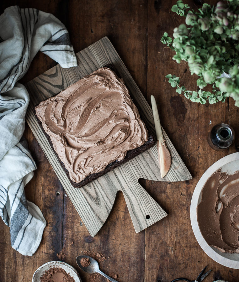 One-bowl Chocolate Zucchini Sheet Cake