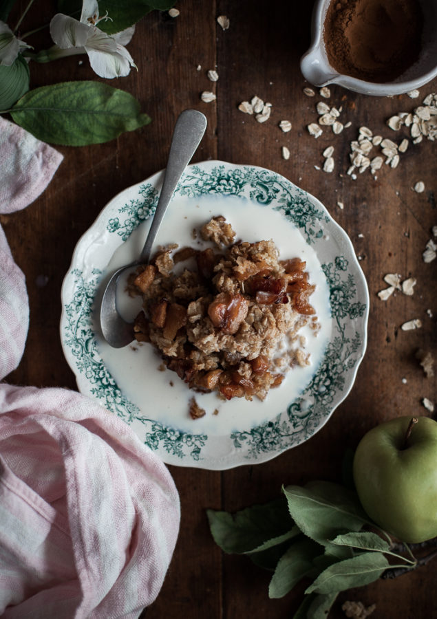 Browned Butter Apple Baked Oats 