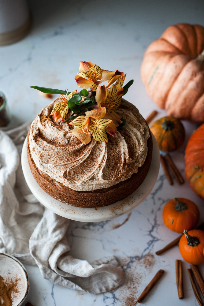 One-bowl Zucchini Pumpkin Cake + Brown Butter Frosting - The Kitchen McCabe