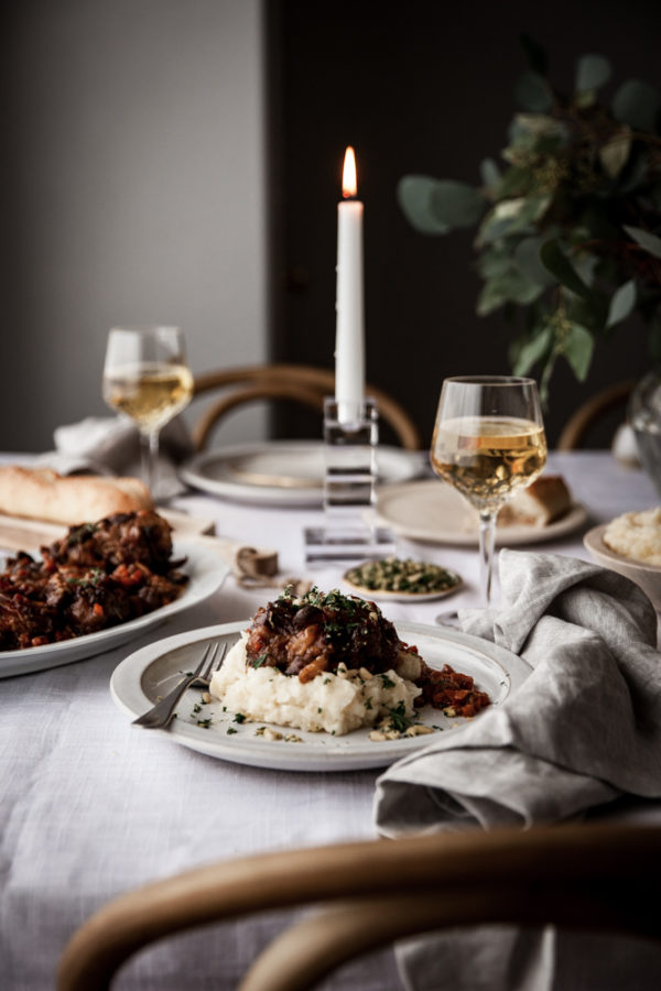 A Winter Table for Sharing + A Recipe for Osso Bucco