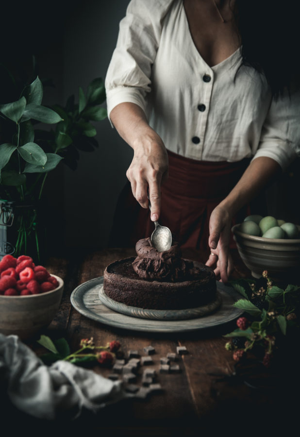 Grain-free Chocolate Raspberry Cake