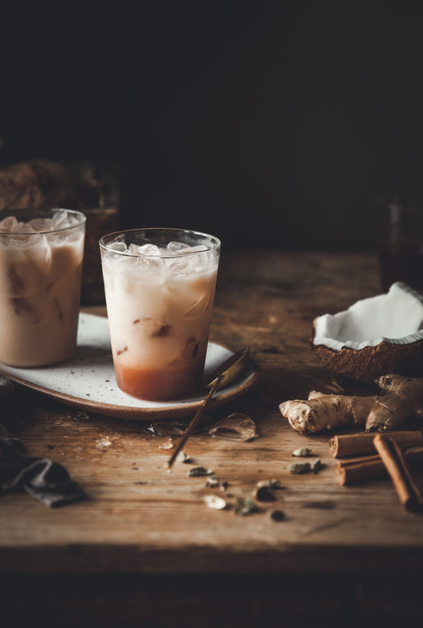 Iced Coconut Chai Latte