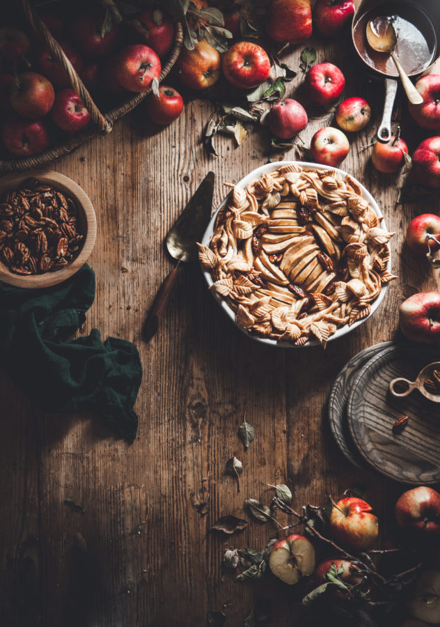 Apple Pie + Pecans & Bourbon Caramel