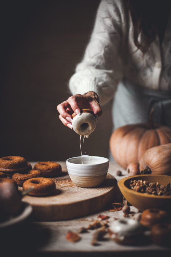 Honeynut Baked Doughnuts + Browned Butter White Chocolate